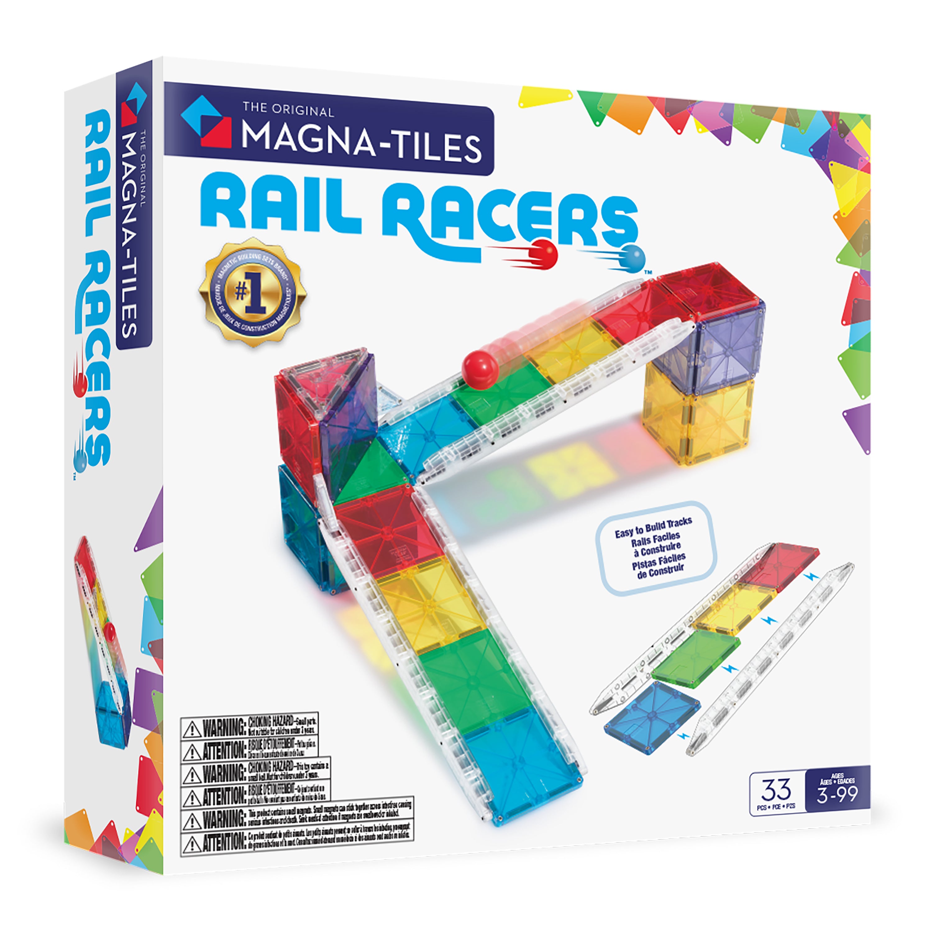Rail Racersβ’ 33 Piece Set